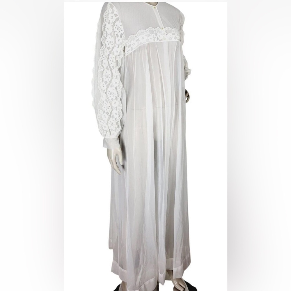 🌸 Le Voys Vintage Sheer Lace Gown 🌸